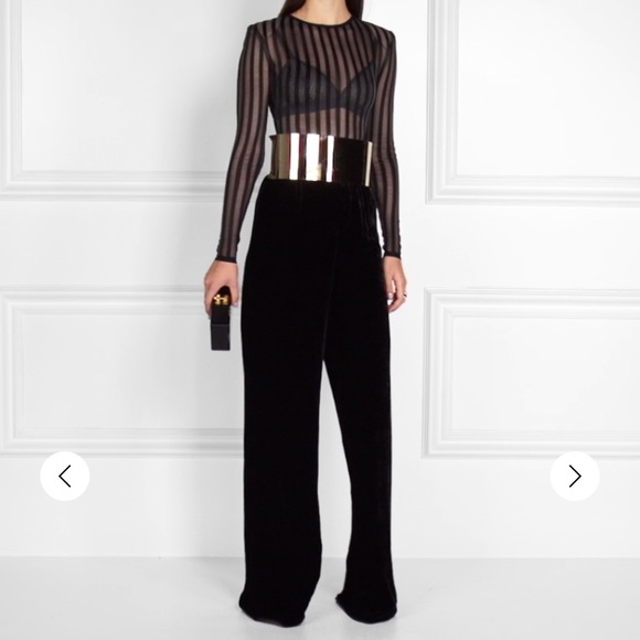 100% Authentic Balmain Stripped Body Suit BNWT - Picture 6 of 16